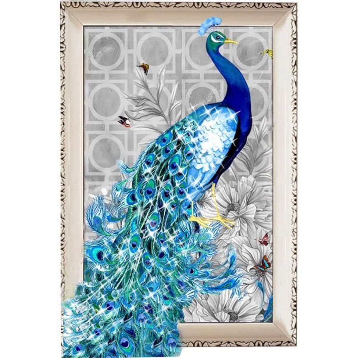 Canard Point 5d Diy Diamant Décor Croix Mural Bleu Broderie Peinture BWrCedxo