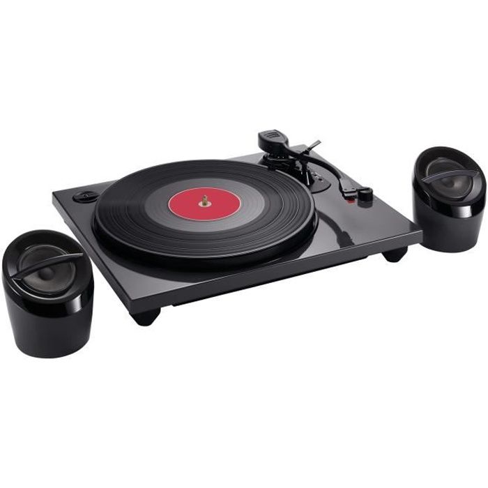 BIGBEN TD114NSPS Tourne disques glossy avec speakers PC encoding - Noir