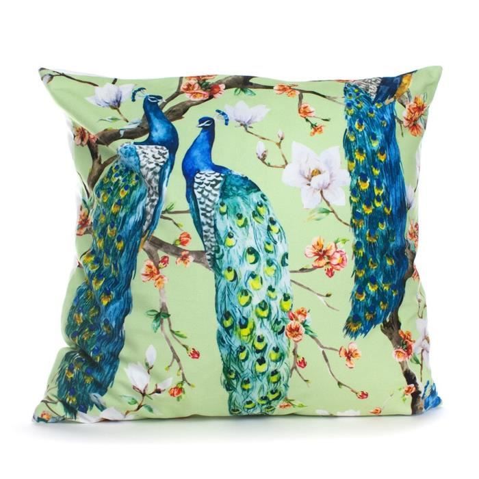 MARLENE BACKER Coussin déhoussable Soane 45x45 cm vert