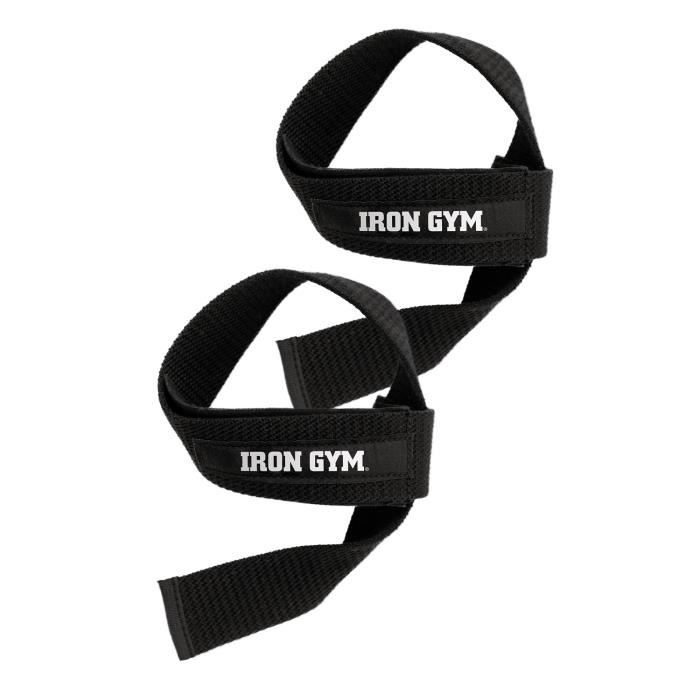 IRON GYM Sangle de Levage Lifting Straps avec Carré de Confort