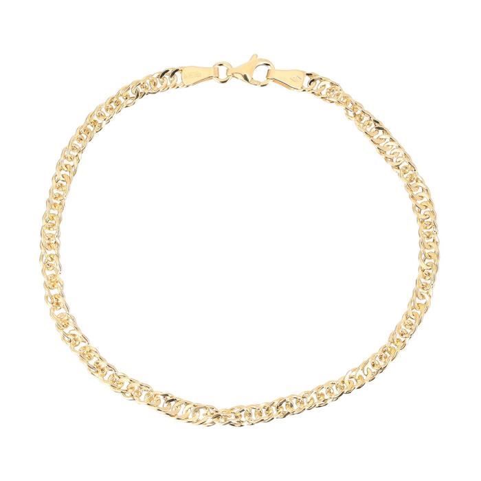 Les Bijoux d'Emma - Bracelet Maille Singapour - OR 9CT