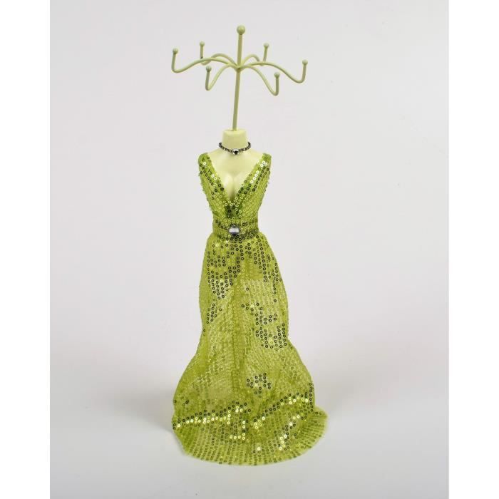 Porte bijoux Mannequin- H 40 cm - Vert