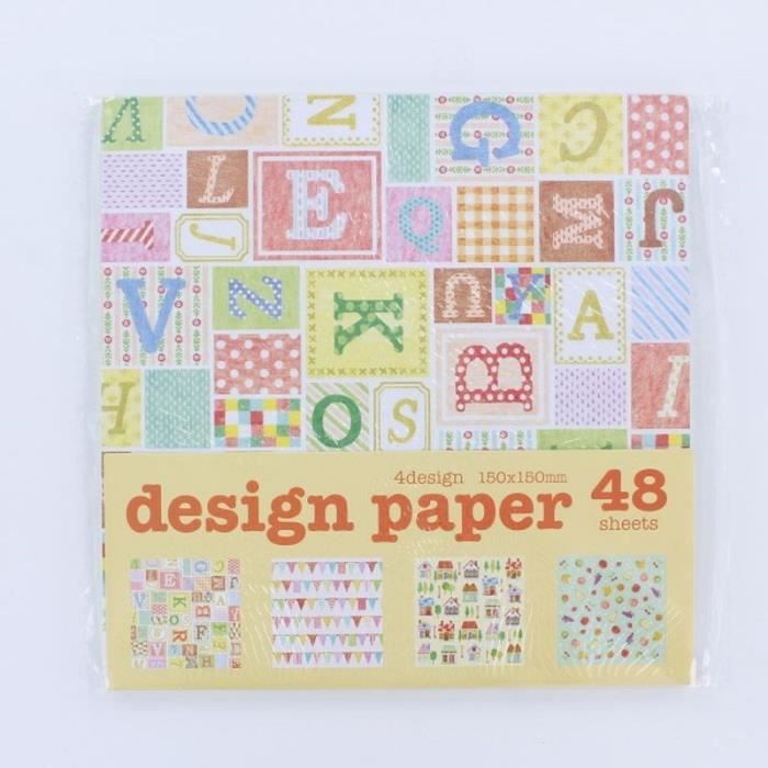 LA FOURMI Papier Origami - Pop - 48 Pièces