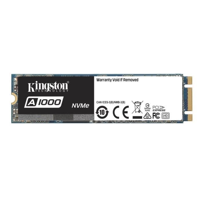 KINGSTON SSDNOW A1000 M.2 2280 NVMe 480G