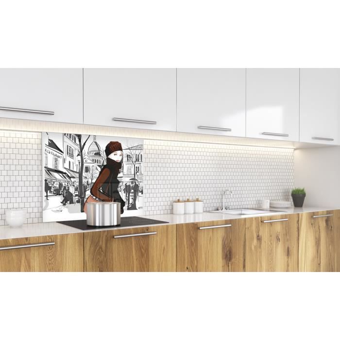 Fond de hotte "Femme au square de Montmartre1