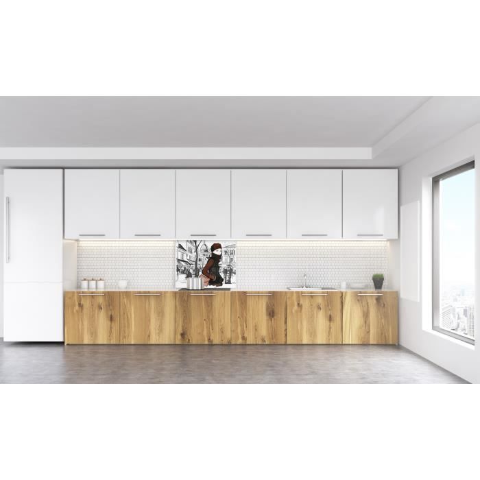 Fond de hotte "Femme au square de Montmartre2