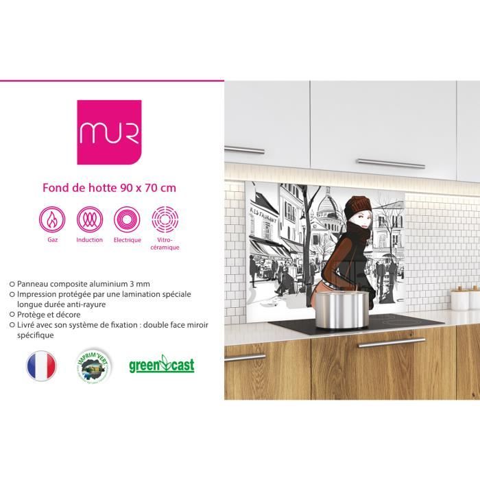 Fond de hotte "Femme au square de Montmartre3