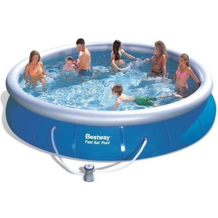 BESTWAY Piscine ronde autoportante Ø4,57 x H0,84m