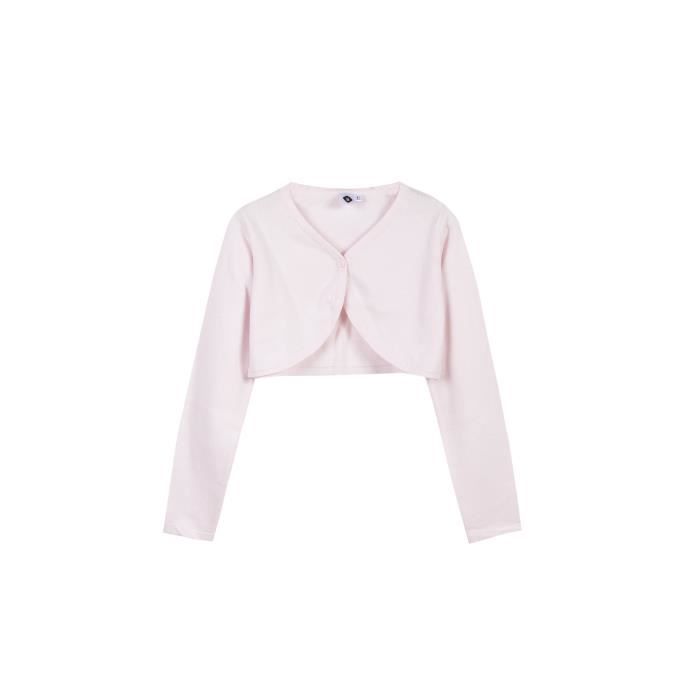 Z Boléro Rose Pâle Enfant Fille