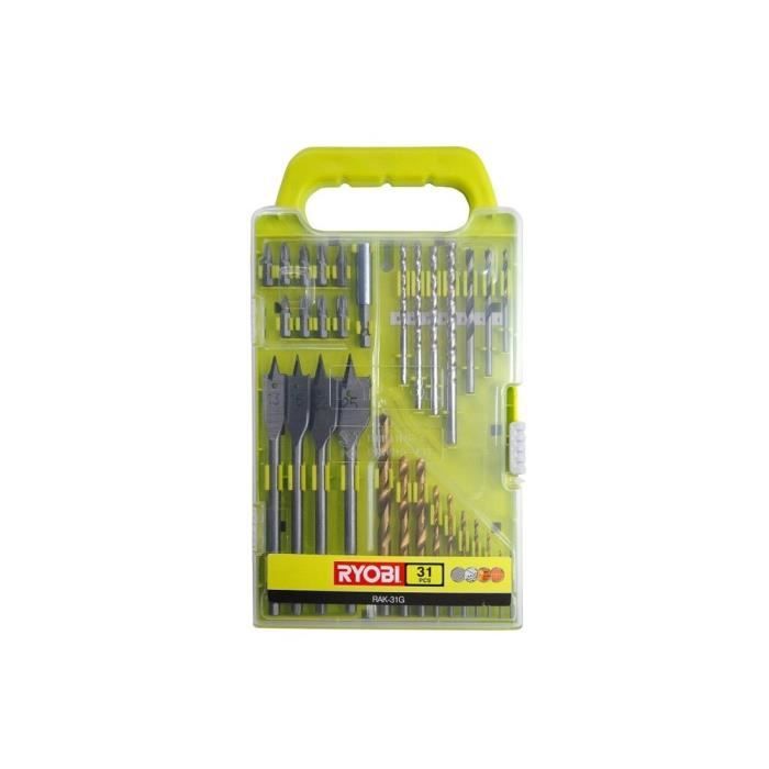 RYOBI Coffret 31 accessoires pour perçage et vissa   Achat / Vente