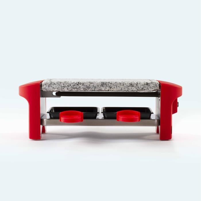 DOMOCLIP DOC156 Appareil à raclette 2 personnes – Rouge