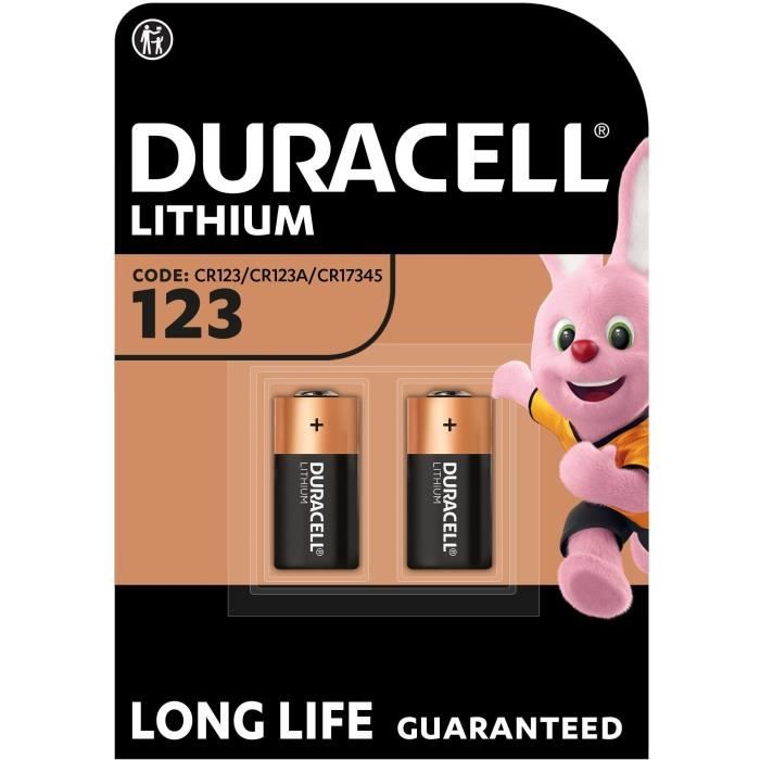DURACELL Spéciales Piles Ultra Lithium type 123 x2
