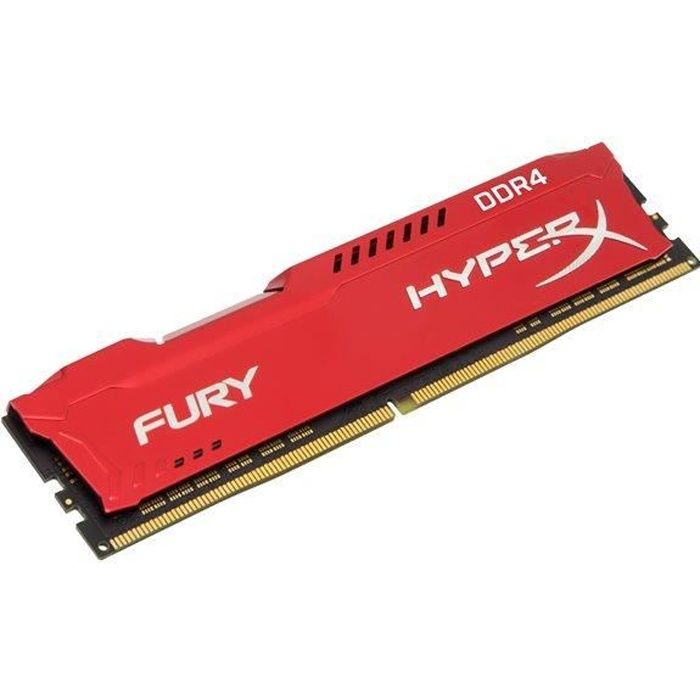 HYPERX Mémoire PC FURY Red- 16Go(2x8Go) - DDR4 - 2666MHz - CL16 - DIMM