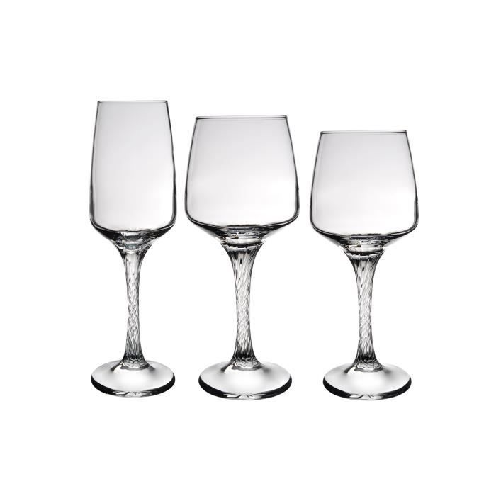 novastyl carcassonne lot de 18 verres a pied