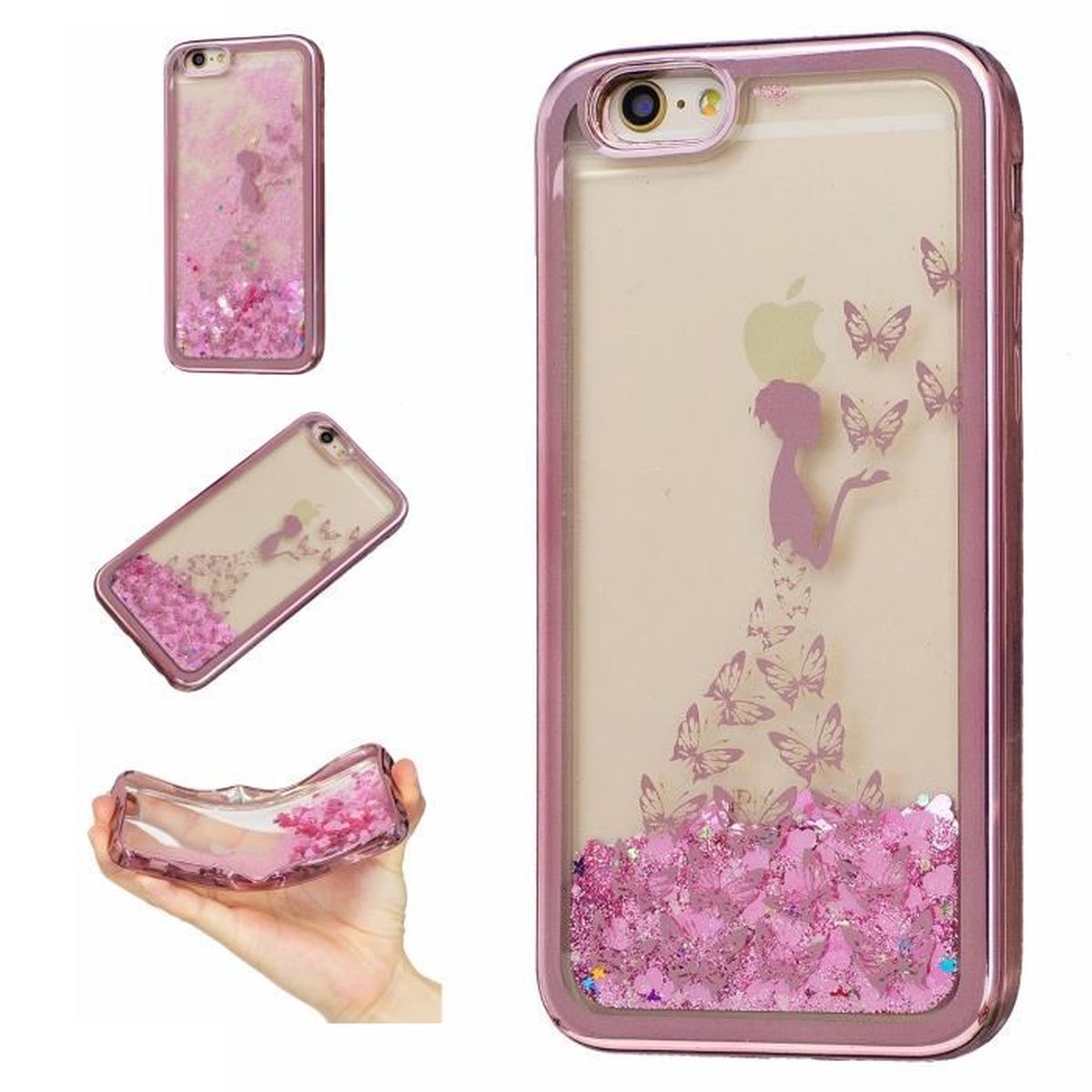 coque iphone 5 liquide paillette papillon coque iphone 5 liquide paillette papillon