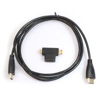 CÂBLE TV - VIDÉO - SON 3 en 1 HD haute vitesse HDMI au câble HDMI + adapt CÂBLE TV - VIDÉO - SON 3 en 1 HD haute vitesse HDMI au câble HDMI + adapt