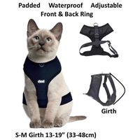 HARNAIS ANIMAL Chat Harnais imperméable rembourrée réglable HARNAIS ANIMAL Chat Harnais imperméable rembourrée réglable