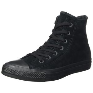 converse montante noir cuir femme converse montante noir cuir femme