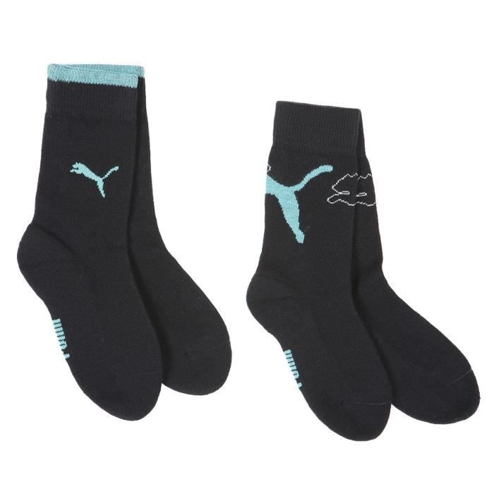 PUMA Chaussettes Junior - Noir et bleu