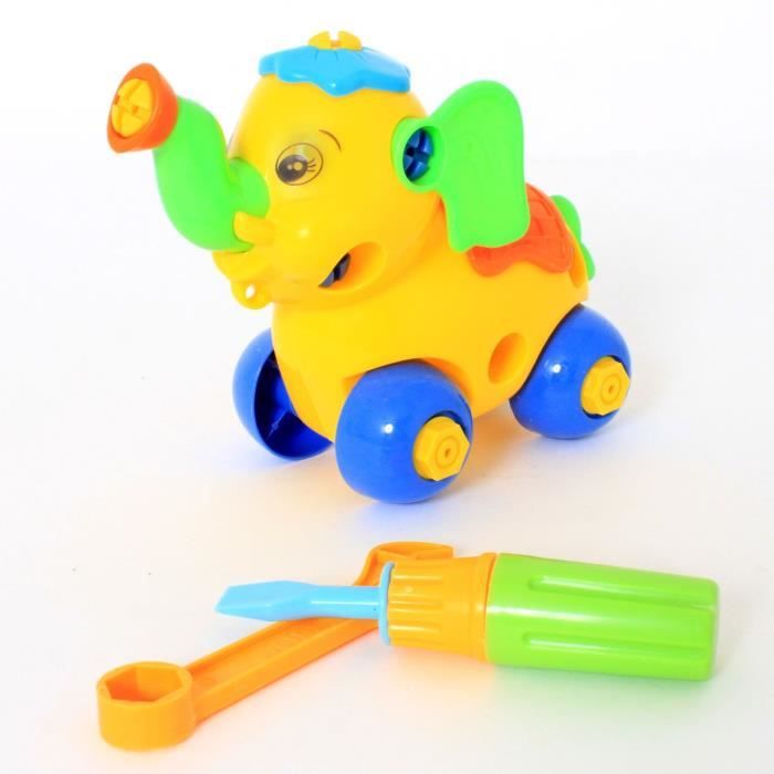 MGM Eléphant et Tortue Roulant - A construire - Mixte - A partir de 3 ans - 15 cm