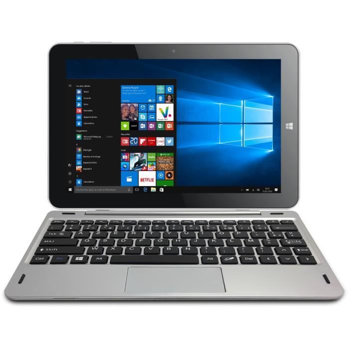 Ordinateur Convertible THOMSON - HERO10.2GR32A 10 pouces - RAM 2Go - Intel Atom x5-Z8300 - Stockage 32 Go - Windows 10