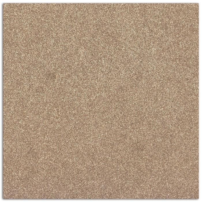 TOGA L'or De Bombay Feuilles de papier décoratives - 30,5 x 30,5 cm - Champagne rosé paillettée