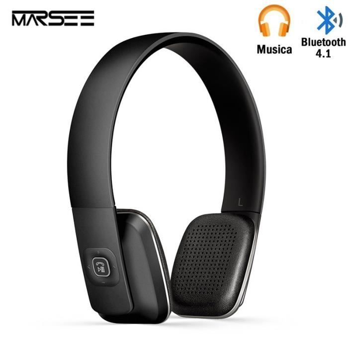 Casque Bluetoothmarsee Bluetooth 41 Haute Fidélité Sans Fil Pour