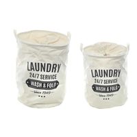 PANIER A LINGE Set de 2 paniers à linge avec fermeture cordelett PANIER A LINGE Set de 2 paniers à linge avec fermeture cordelett
