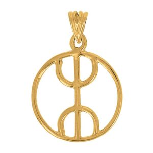 PENDENTIF VENDU SEUL Pendentif Kabyle En Or Jaune 18 Carats