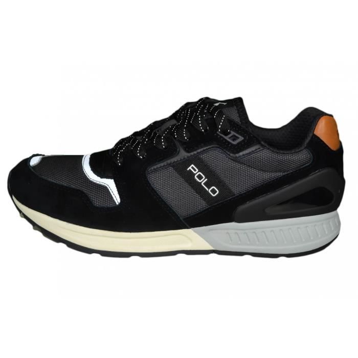 Noire Train CouleurNoir Baskets Taille45 Homme Lauren 100 Pour Sneakers Ralph LAR345j