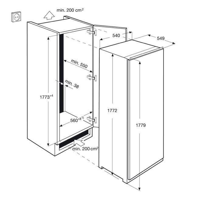  FBA30455SA - Réfrigérateur encastrable1