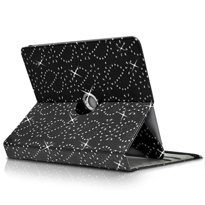 Etui Support Universel L Diamant Noir pour Tablette2