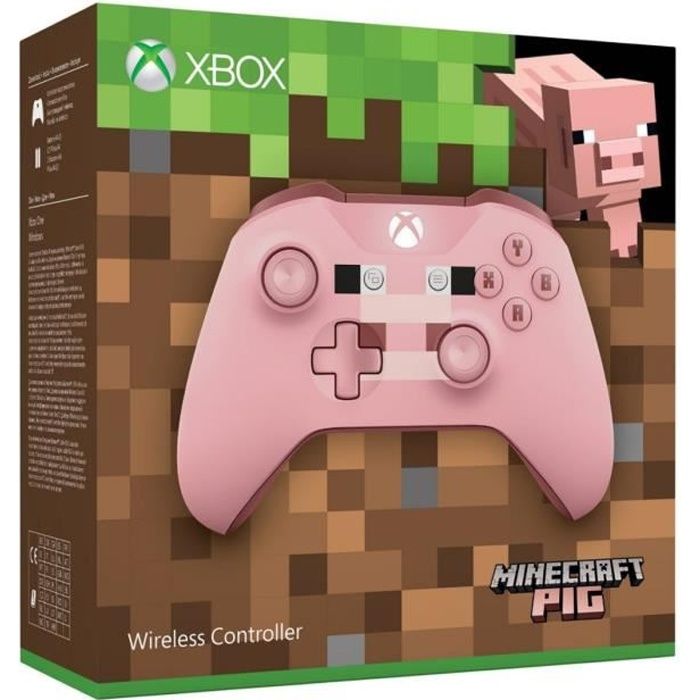 Manette Xbox Edition limitée Minecraft Pig