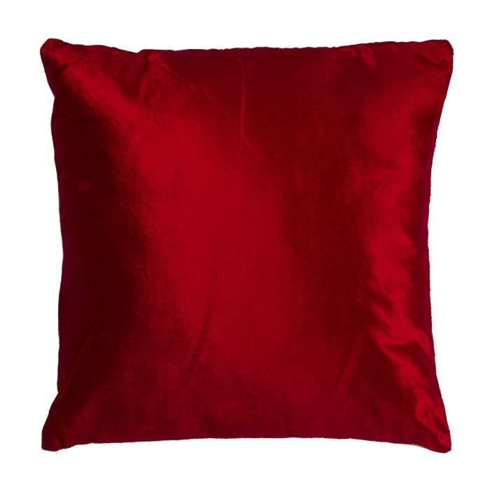 Coussin bicolo - 38 x 38 cm - Rouge