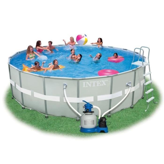INTEX Piscine tubulaire ronde Ultra Frame Pool Set - 5,49x1,32m
