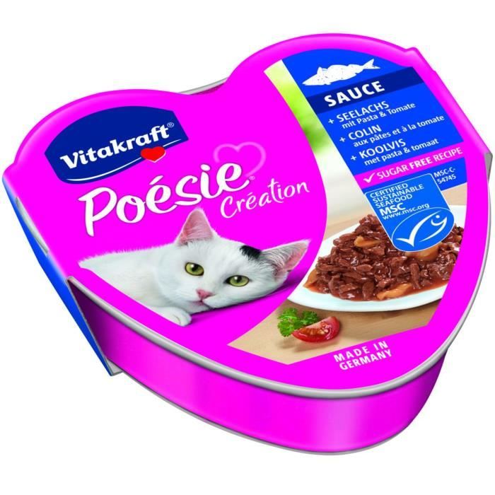 Barquette Poesie Colin en Sauce pour Chat - Vitakraft - 85g
