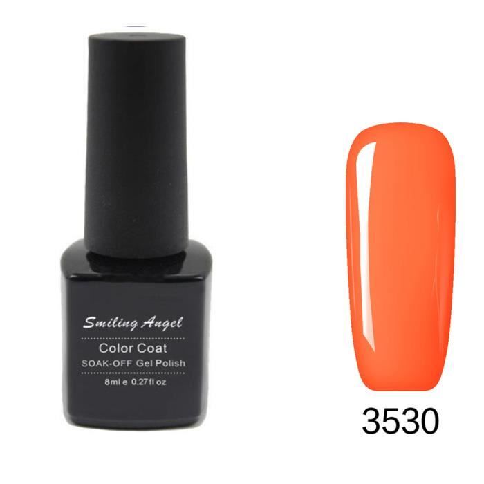 Vernis semi permanent orange Achat / Vente pas cher