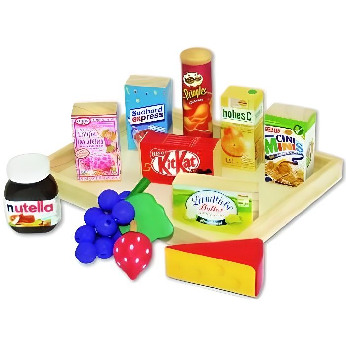 Tanner 9804 Gâteau Au Chocolat à Découper - Jouet En Bois Pour Enfants 3+ - Jeu D'imitation Cuisine