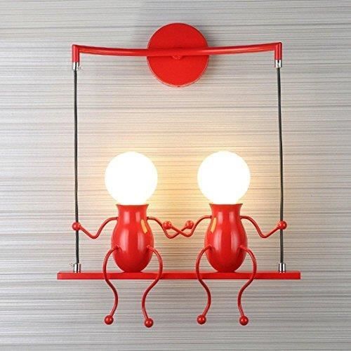 Applique Murale Rouge Lampe Murale Moderne Mode Applique Murale Créatif Simplicité  Applique Murale Rouge