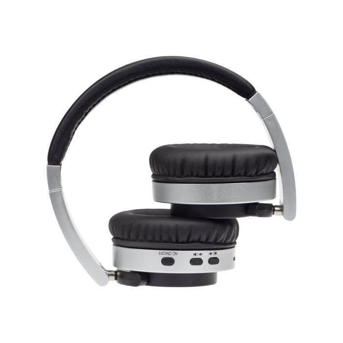 Denver Btn 206 Casque Avec Micro Pleine Taille Bluetooth Sans Fil