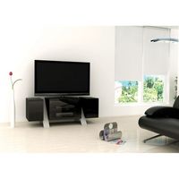 MEUBLE TV ARTUN Meuble TV Design laqué Noir 120cm MEUBLE TV ARTUN Meuble TV Design laqué Noir 120cm