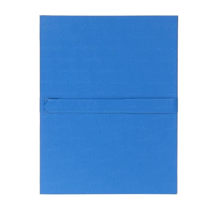 FAST Chemise à sange sans rabat - 24x32 - PVC - Fermeture velcro - Bleu foncé