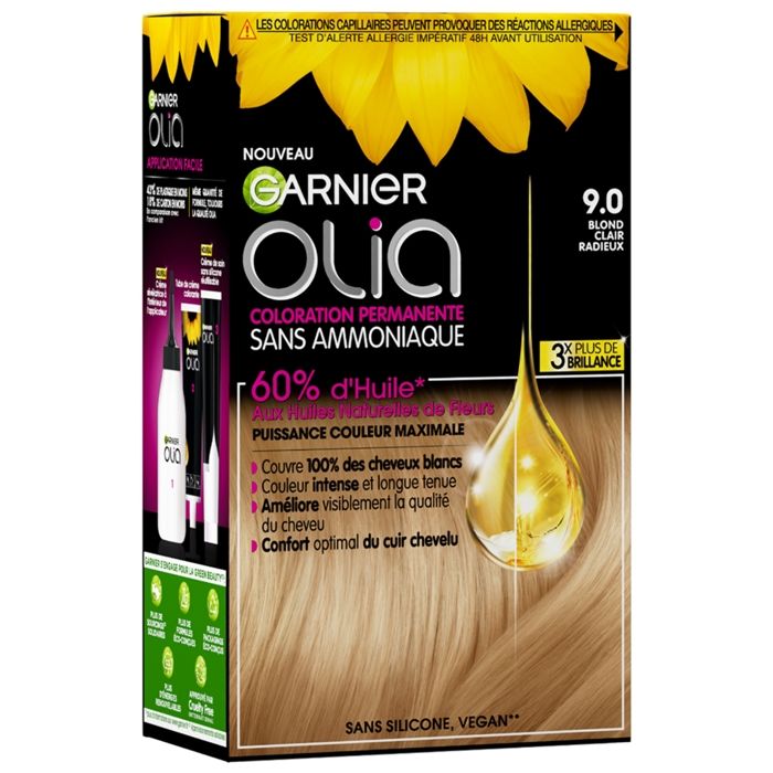 GARNIER Olia Coloration n° 9.0 blond clair radieux