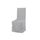 SOLEIL D'OCRE Housse de chaise Panama 50 cm gris