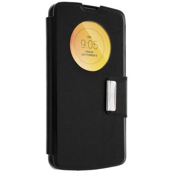 LG Etui à rabat à zone transparente Bello pour Lg L - Noir