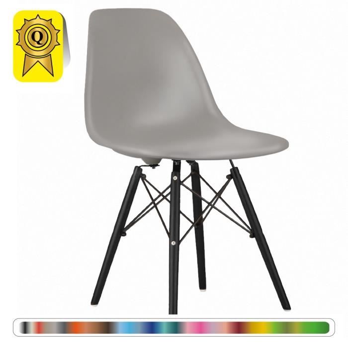 Bois Decopresto Dp Pieds Scandinave Dswb Perle Design Gris Lg 1 X Chaise Noir Z80nOPkXNw
