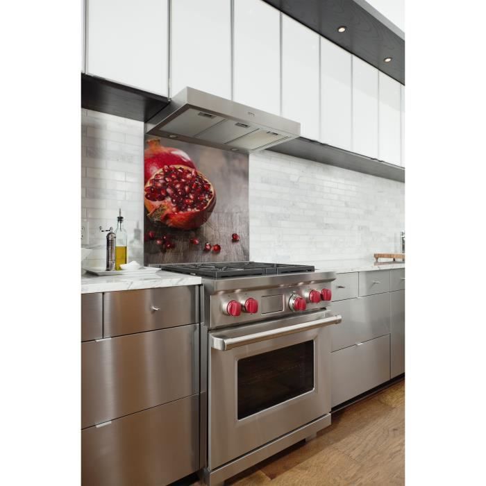 Fond de hotte "Grenade" en Verre de1