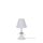 petite lampe de chevet cur en bois blanc 15X15X29