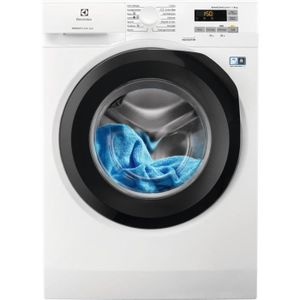 ELECTROLUX - EW6F5842RA - Lave linge frontal - 8 kg - 1200 trs / min - A+++ - Hublot XXL - Blanc ELECTROLUX - EW6F5842RA - Lave linge frontal - 8 kg - 1200 trs / min - A+++ - Hublot XXL - Blanc