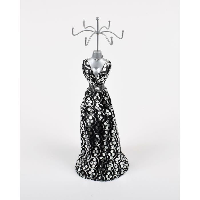 Porte bijoux Mannequin- H 40 cm - Noir
